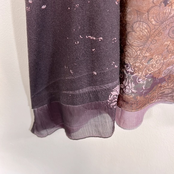 Fashion Bug Vintage Y2K Embellished Flowy Handkerchief Hem Women’s Size 2X Top - Picture 7 of 14